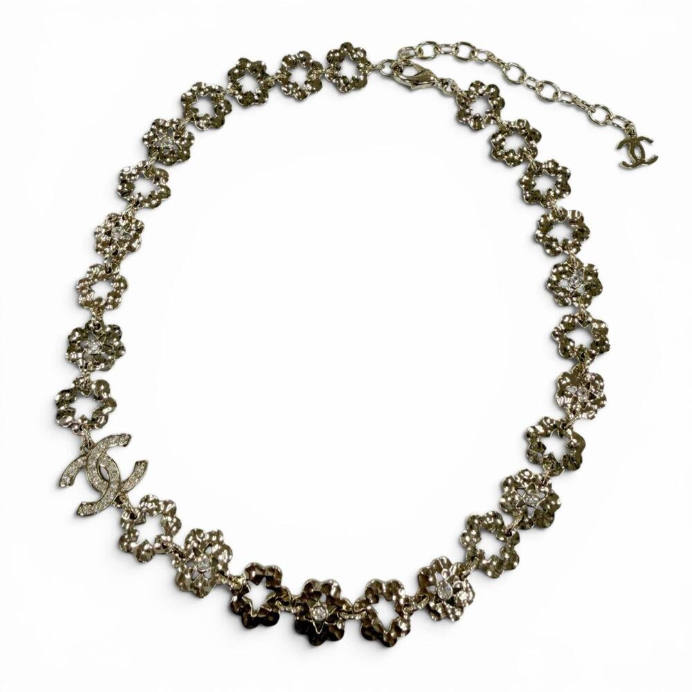 CHANEL Gold Logo Necklace